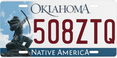 OK license plate 508ZTQ
