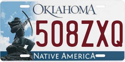 OK license plate 508ZXQ