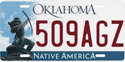 OK license plate 509AGZ