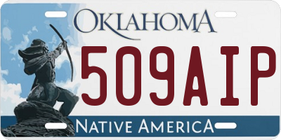 OK license plate 509AIP