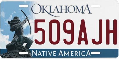 OK license plate 509AJH