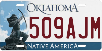 OK license plate 509AJM
