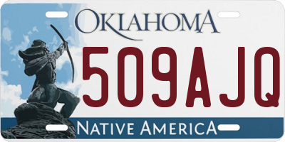 OK license plate 509AJQ