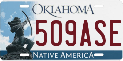 OK license plate 509ASE