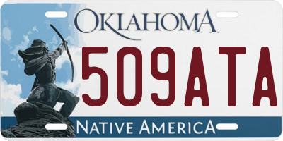 OK license plate 509ATA
