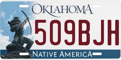 OK license plate 509BJH