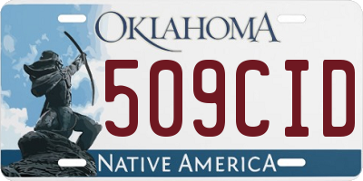 OK license plate 509CID