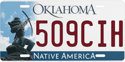 OK license plate 509CIH