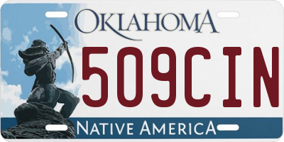 OK license plate 509CIN