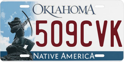 OK license plate 509CVK
