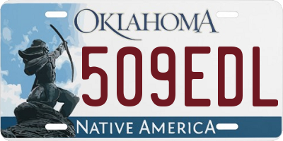 OK license plate 509EDL