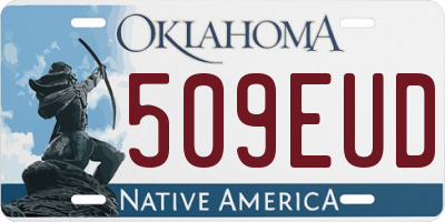 OK license plate 509EUD