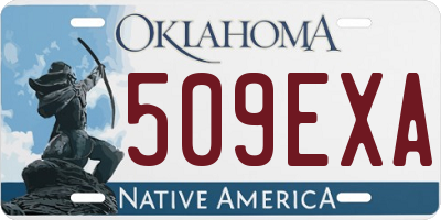 OK license plate 509EXA