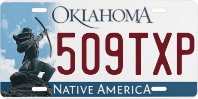 OK license plate 509TXP