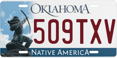 OK license plate 509TXV