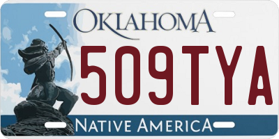 OK license plate 509TYA