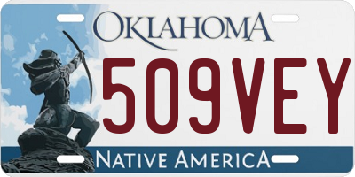 OK license plate 509VEY