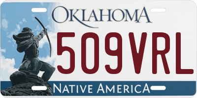 OK license plate 509VRL