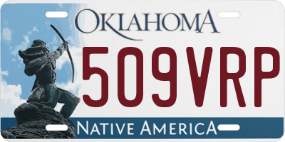 OK license plate 509VRP