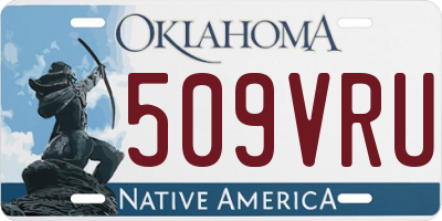 OK license plate 509VRU