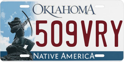 OK license plate 509VRY