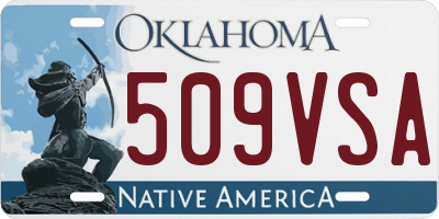 OK license plate 509VSA