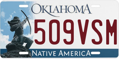 OK license plate 509VSM