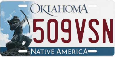 OK license plate 509VSN
