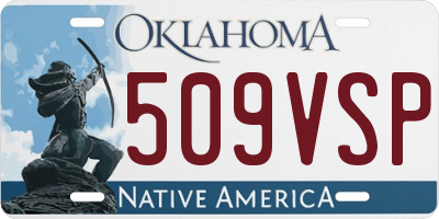 OK license plate 509VSP