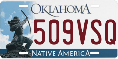 OK license plate 509VSQ
