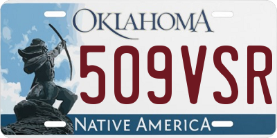 OK license plate 509VSR