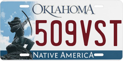 OK license plate 509VST