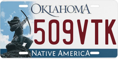 OK license plate 509VTK