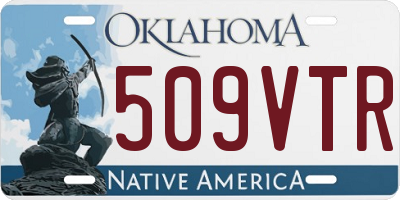 OK license plate 509VTR