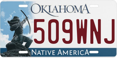 OK license plate 509WNJ