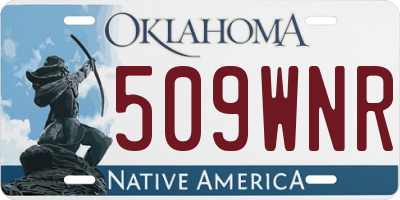 OK license plate 509WNR