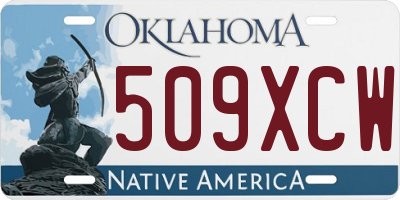 OK license plate 509XCW
