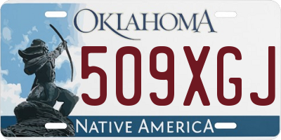 OK license plate 509XGJ