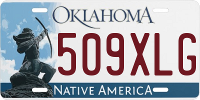 OK license plate 509XLG