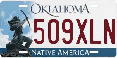 OK license plate 509XLN