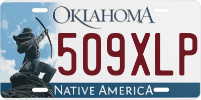 OK license plate 509XLP