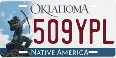 OK license plate 509YPL