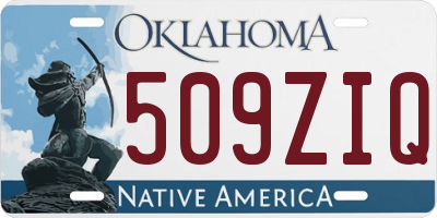 OK license plate 509ZIQ