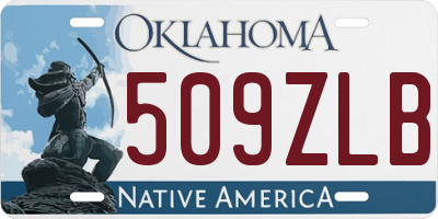 OK license plate 509ZLB