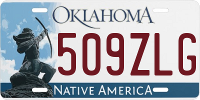 OK license plate 509ZLG