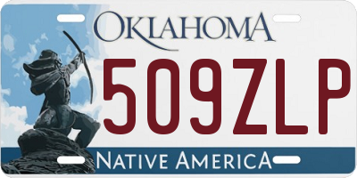 OK license plate 509ZLP
