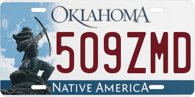 OK license plate 509ZMD