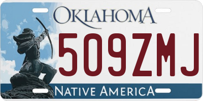 OK license plate 509ZMJ
