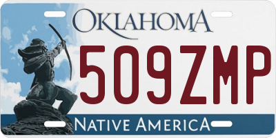 OK license plate 509ZMP