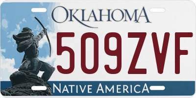 OK license plate 509ZVF